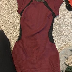 Burgundy dress